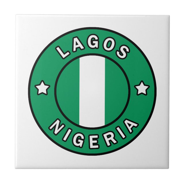 Lagos Nigeria Ceramic Tile (Front)