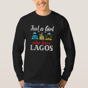 Lagos Nigeria City Skyline Map Travel 1 T-Shirt