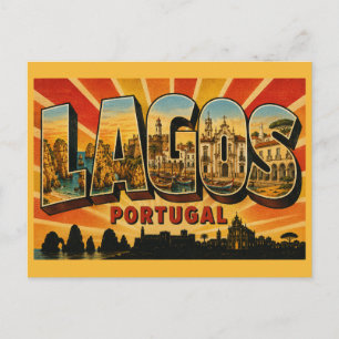 Lagos Portugal Coastal Cliffs Postcard