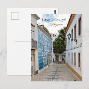 Lagos Portugal Old Town Travel Photo Postcard