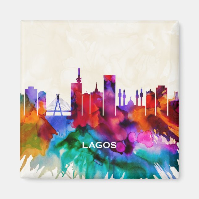Lagos Skyline Magnet (Front)