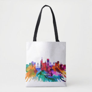 Lagos Skyline Tote Bag
