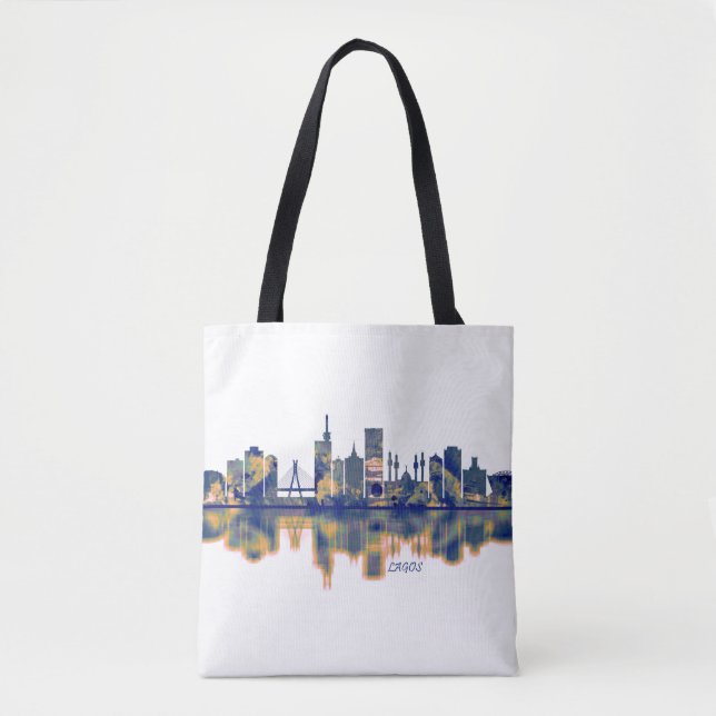 Lagos Skyline Tote Bag (Front)