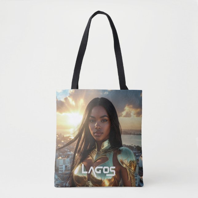 LAGOS - SUPERHERO TOTE BAG (Front)