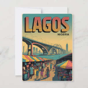 Lagos Vintage Postcard