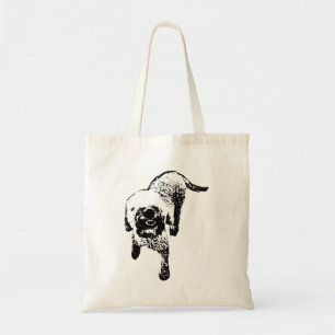 Lagotto Dog Tote – Minimal Standing Silhouette Bag