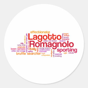 Lagotto Romagnolo Classic Round Sticker
