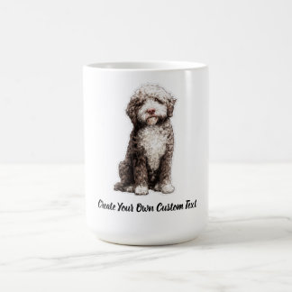 Lagotto Romagnolo Dog Create Your Own Custom Text  Coffee Mug