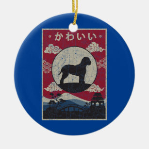 Lagotto Romagnolo Japanese Design Kawaii Dog Mum Ceramic Ornament