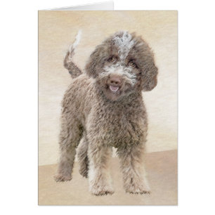 Lagotto Romagnolo Painting - Cute Original Dog Art