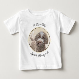 Lagotto Romagnolo Painting - Cute Original Dog Art Baby T-Shirt