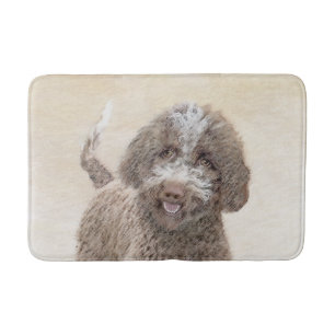 Lagotto Romagnolo Painting - Cute Original Dog Art Bath Mat