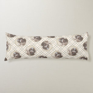Lagotto Romagnolo Painting Cute Original Dog Art Body Cushion