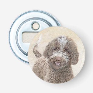 Lagotto Romagnolo Painting - Cute Original Dog Art Bottle Opener