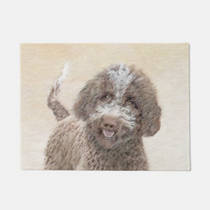 Lagotto Romagnolo Painting - Cute Original Dog Art Doormat