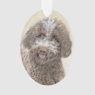 Lagotto Romagnolo Painting - Cute Original Dog Art Ornament