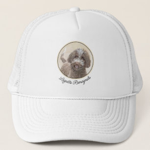Lagotto Romagnolo Painting - Cute Original Dog Art Trucker Hat