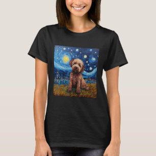 Lagotto Romagnolo Starry Night - Lagotto Romagnolo T-Shirt