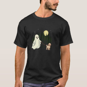 Lagotto Romagnolo Walking Ghost Halloween Funny Ki T-Shirt