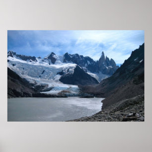 Laguna and Cerro Torre Poster
