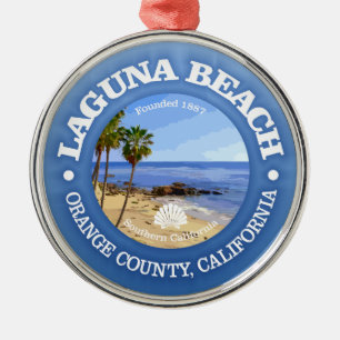 Laguna Beach (C) Metal Ornament