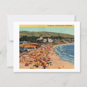 Laguna Beach, California, 1940s View Postcard