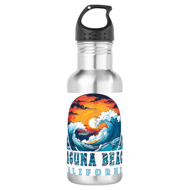 Laguna Beach California 710 Ml Water Bottle (Front)