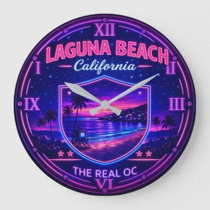 Laguna Beach California Coastal Paradise Large Clock