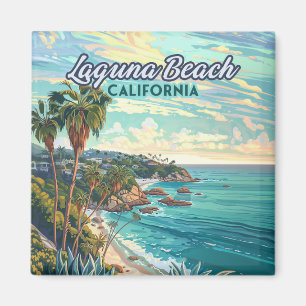 Laguna Beach California Orange County Vintage Magnet