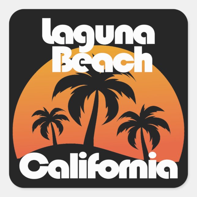 Laguna Beach,California Square Sticker (Front)