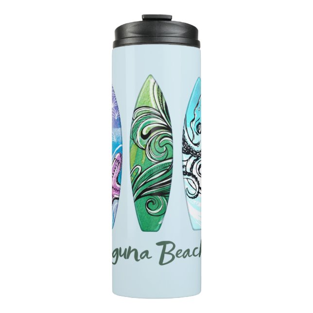 Laguna Beach California Surfboards  Thermal Tumbler (Front)