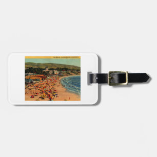 Laguna Beach, California Vintage Luggage Tag