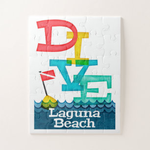 Laguna Beach Dive - Colourful Scuba Jigsaw Puzzle