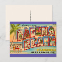 Laguna Beach FL Vintage Postcard