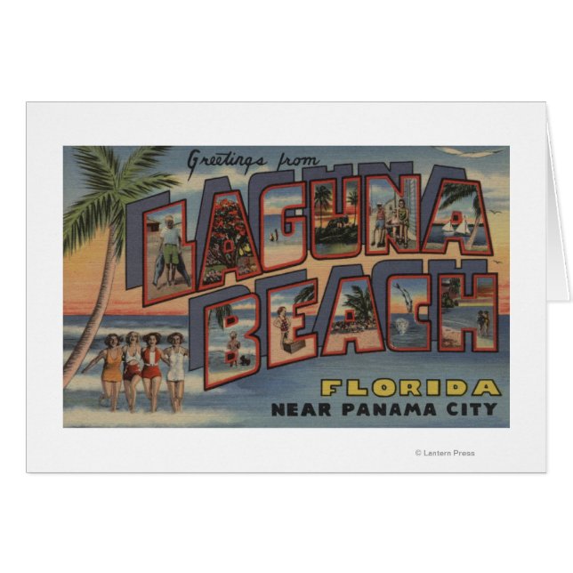 Laguna Beach, Florida - Large Letter Scenes (Front Horizontal)