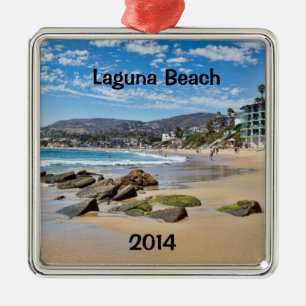 Laguna Beach Holiday Metal Ornament
