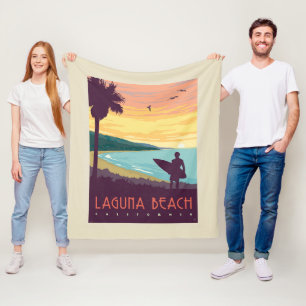 Laguna Beach   Laguna Beach Fleece Blanket