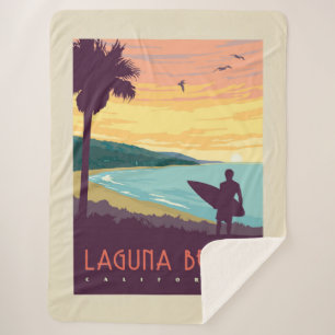 Laguna Beach   Laguna Beach Sherpa Blanket