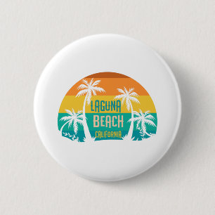 Laguna Beach Retro 6 Cm Round Badge