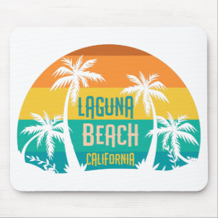 Laguna Beach Retro Mouse Pad