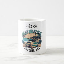 Laguna Beach Retro Vignette Personalised