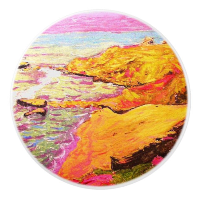 laguna beach splash ceramic knob (Front)