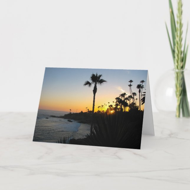 Laguna Beach Sunset Card (Front)