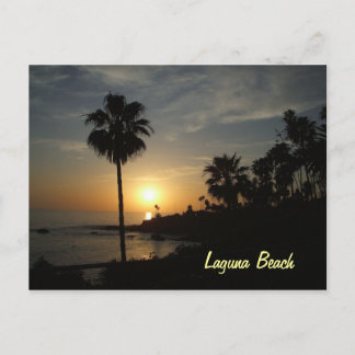 Laguna Beach sunset postcard