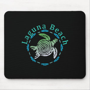 Laguna Beach Tee Vintage Tribal Turtle Mouse Pad