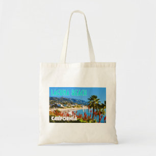 Laguna Beach Vintage Travel Poster Style Tote Bag