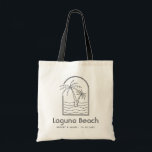 Laguna Beach Wedding Welcome Destination Wedding Tote Bag<br><div class="desc">Welcome your Laguna Beach destination wedding guests with these custom Wedding Welcome Bags! Embrace the sunny spirit of Laguna Beach with this classic tote featuring a palm tree and ocean line sketch design. Customise it with the name and location of your wedding. Give your guests a stylish gift to be...</div>