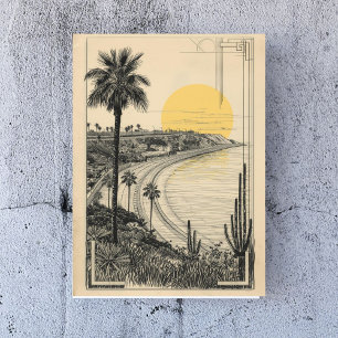 Laguna Coastline – California Seaside Travel Poster