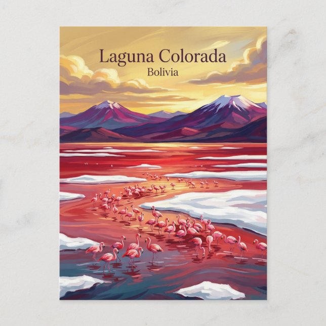 Laguna Colorada Bolivia Postcard (Front)