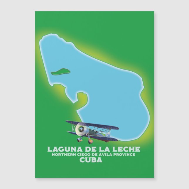 Laguna de la Leche Cuba lake map (Front)